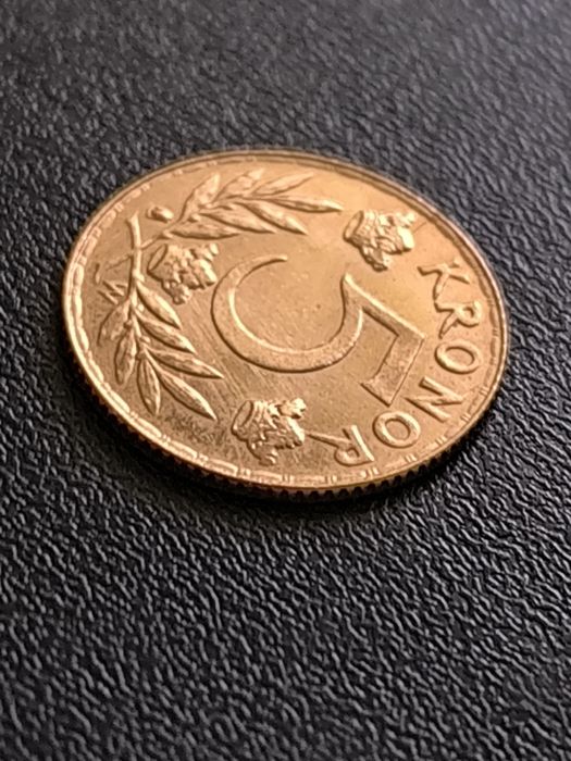 5 крони 1920 год, Швеция, крал Густав V, Злато 2.24 гр900/1000