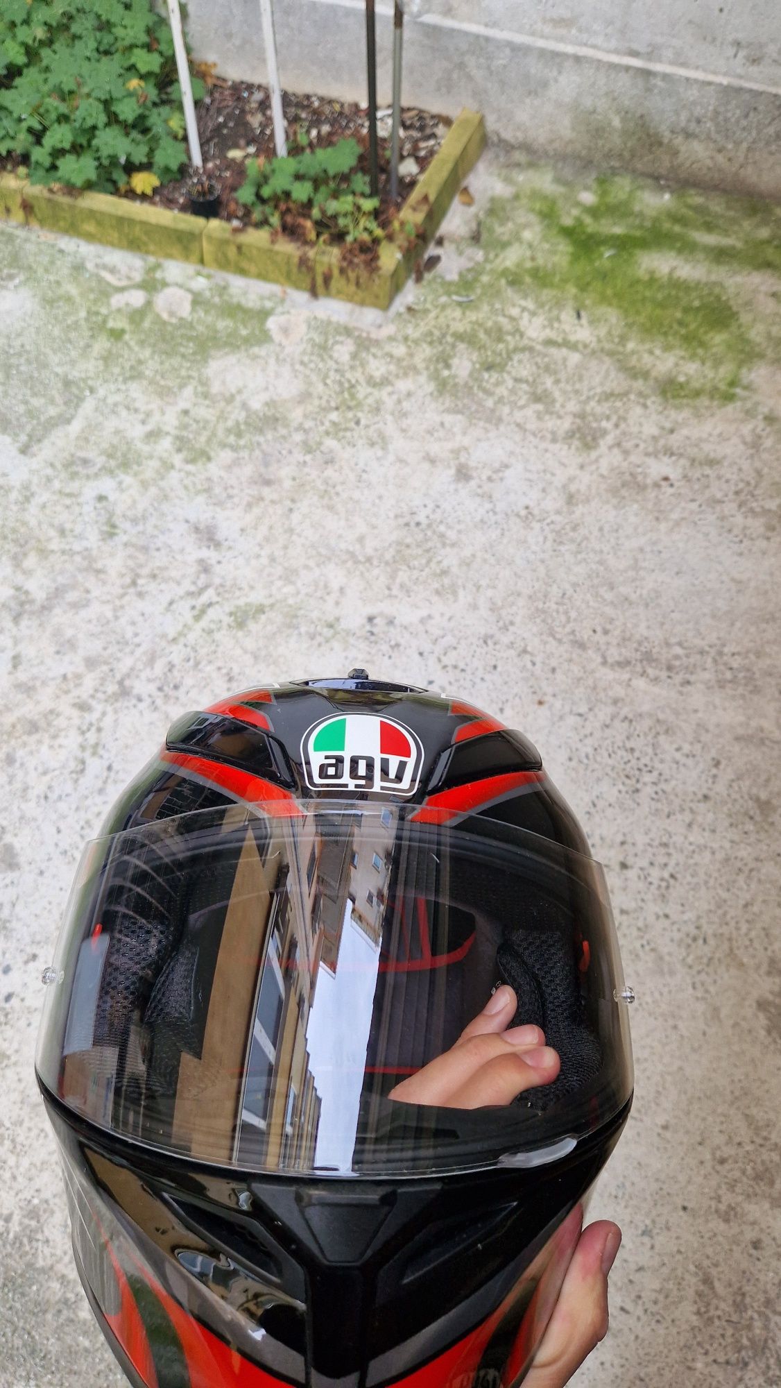 Каска AGV K5S Hurricane red L 58-59