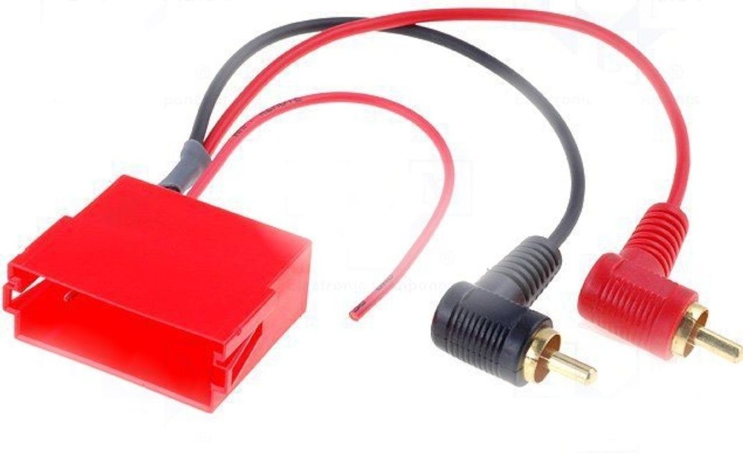 Adaptor mufa amplificare BOSE Audi VW mini ISO 2 sau 4 mufe RCA tata