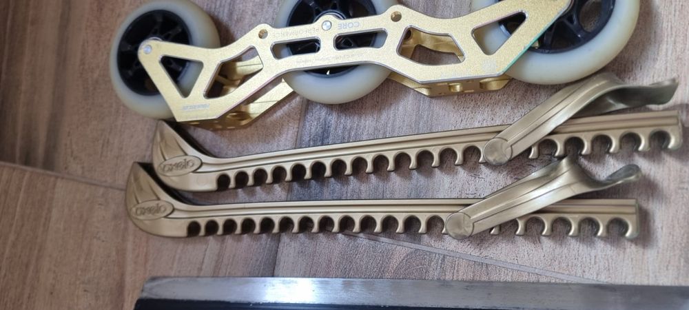 Patine viteză profesionale 3X Kids Adjustable + role 90mm mărimi 31-34