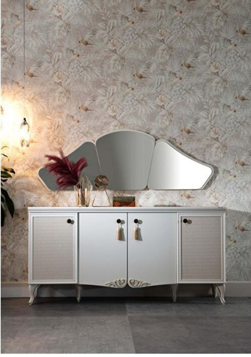 Комод BELLONA Perlino, 180x48x88 см, белый