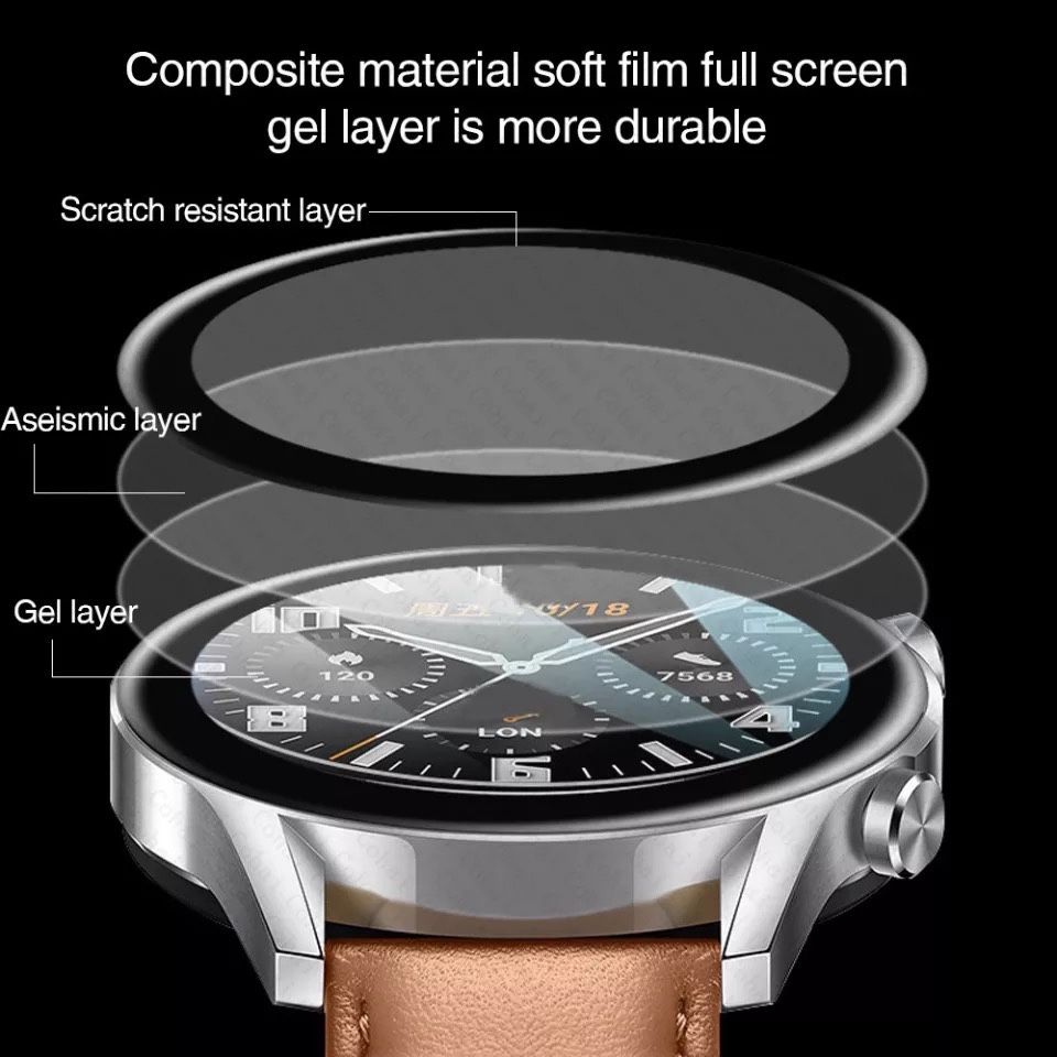 Folie protectie hibrid 3d pentru Huawei GT2, GT2 pro, Watch 3 pro