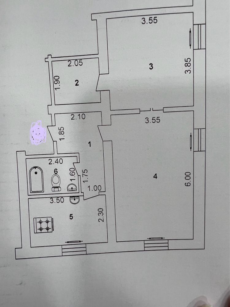 Срочно продаётся 2х комнатная квартира с ремонтом.