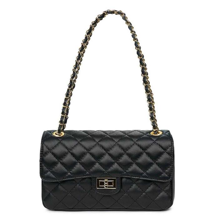 Италианска дамска чанта от естествена кожа