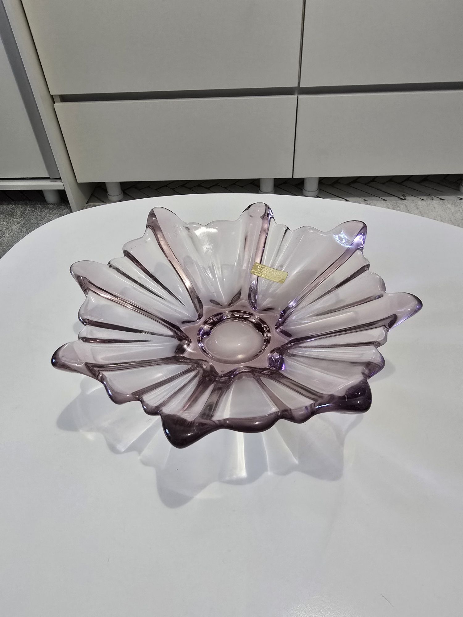 Fructiera cristal vintage de colectie Walther anii '80
