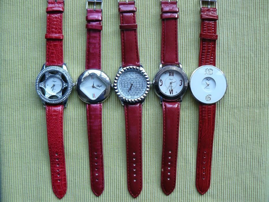 Ceas DAMA "ANGEL" cu mecanism quartz curea din piele eco