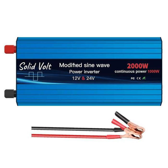 Invertor 1000W/2000W unda modificata, 12V si 24 V