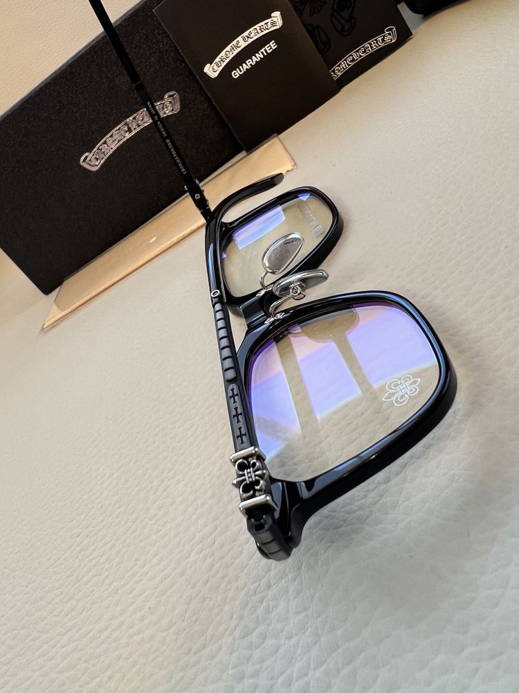 Oferta! Chrome Hearts rame ochelari titaniu unic lentile dioptrii