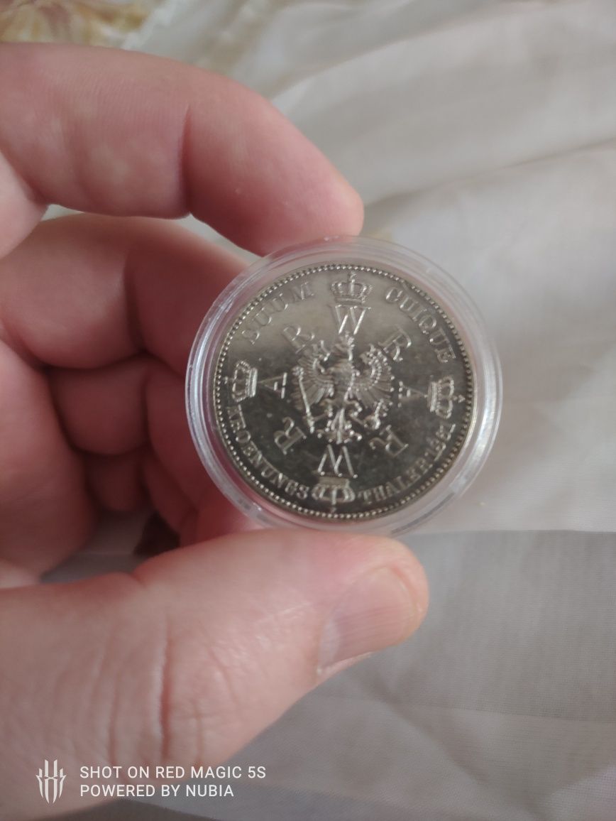 Moneda argint 1 thaler 1861