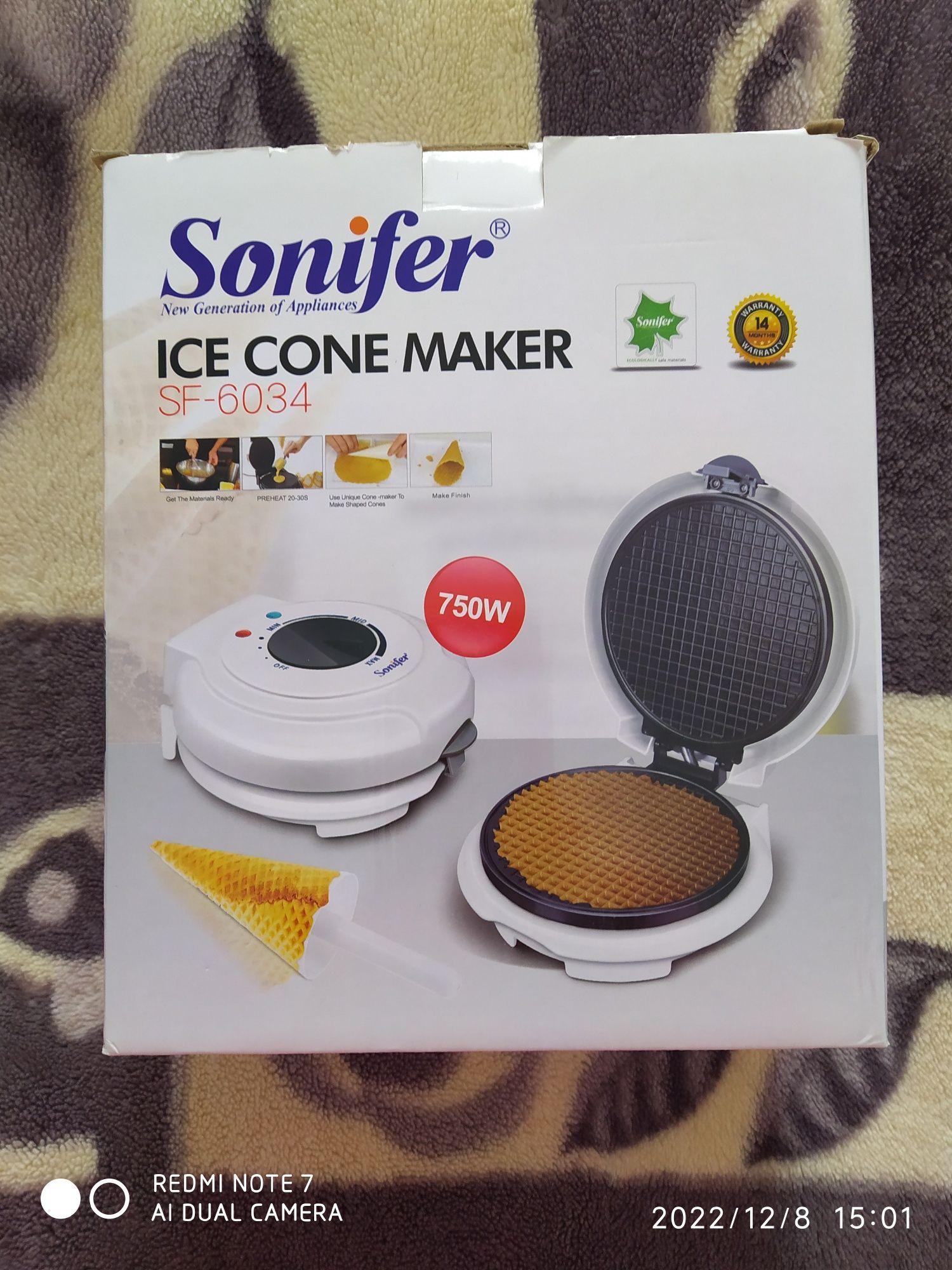 Вафельница ICE cone maker
