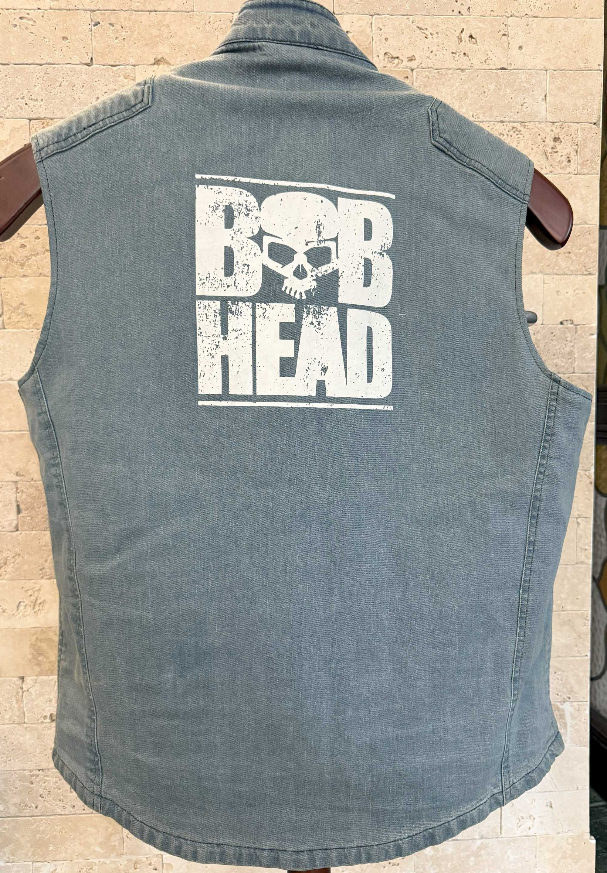 BOBHEAD дънков елек със щампа XL размер