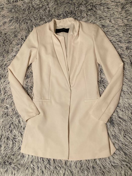 Zara | Елегантно бяло сако | Размер XS