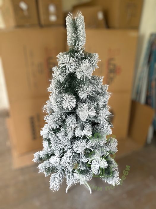 Коледни елхи заснежени гъсти клонки 120см 150см 180см 210см