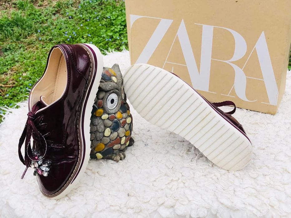 Pantofi fata ZARA-marinea 32,,inter 20,5cm,ca piele,Geox,Guess,Michae