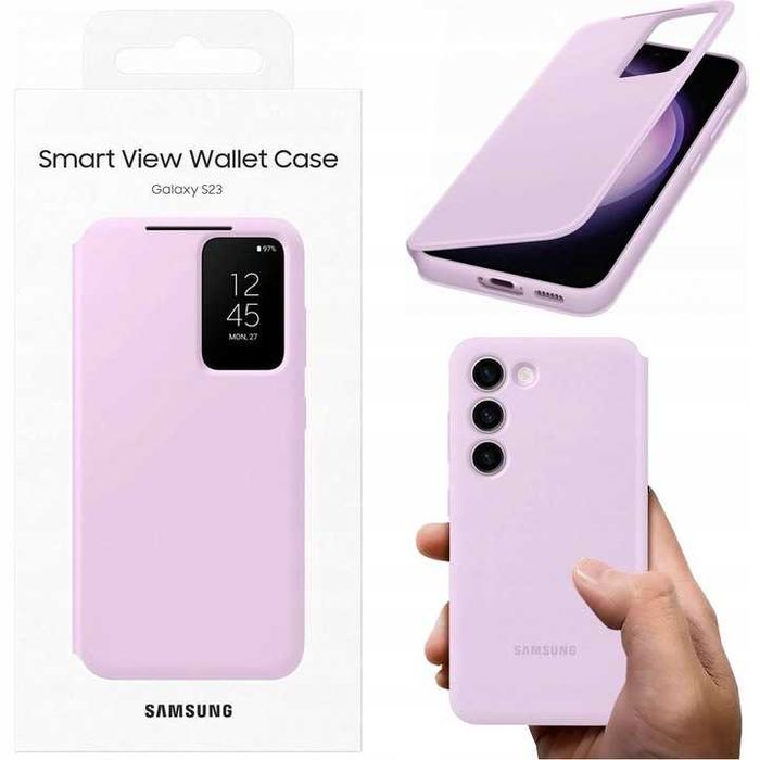 Husa Samsung S23/S24/S24+ Smart View Wallet/Silicon Grip/Rugged Gadget