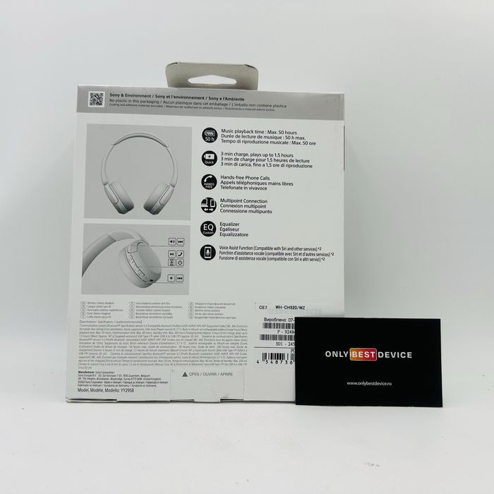 Casti Over-Ear Sony WH-CH520 Silver