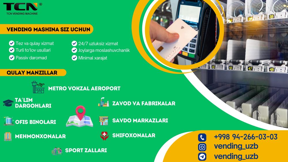 Vending Tashkent Official Partners