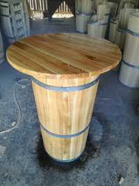 Masa din lemn tip coloana - Transport inclus