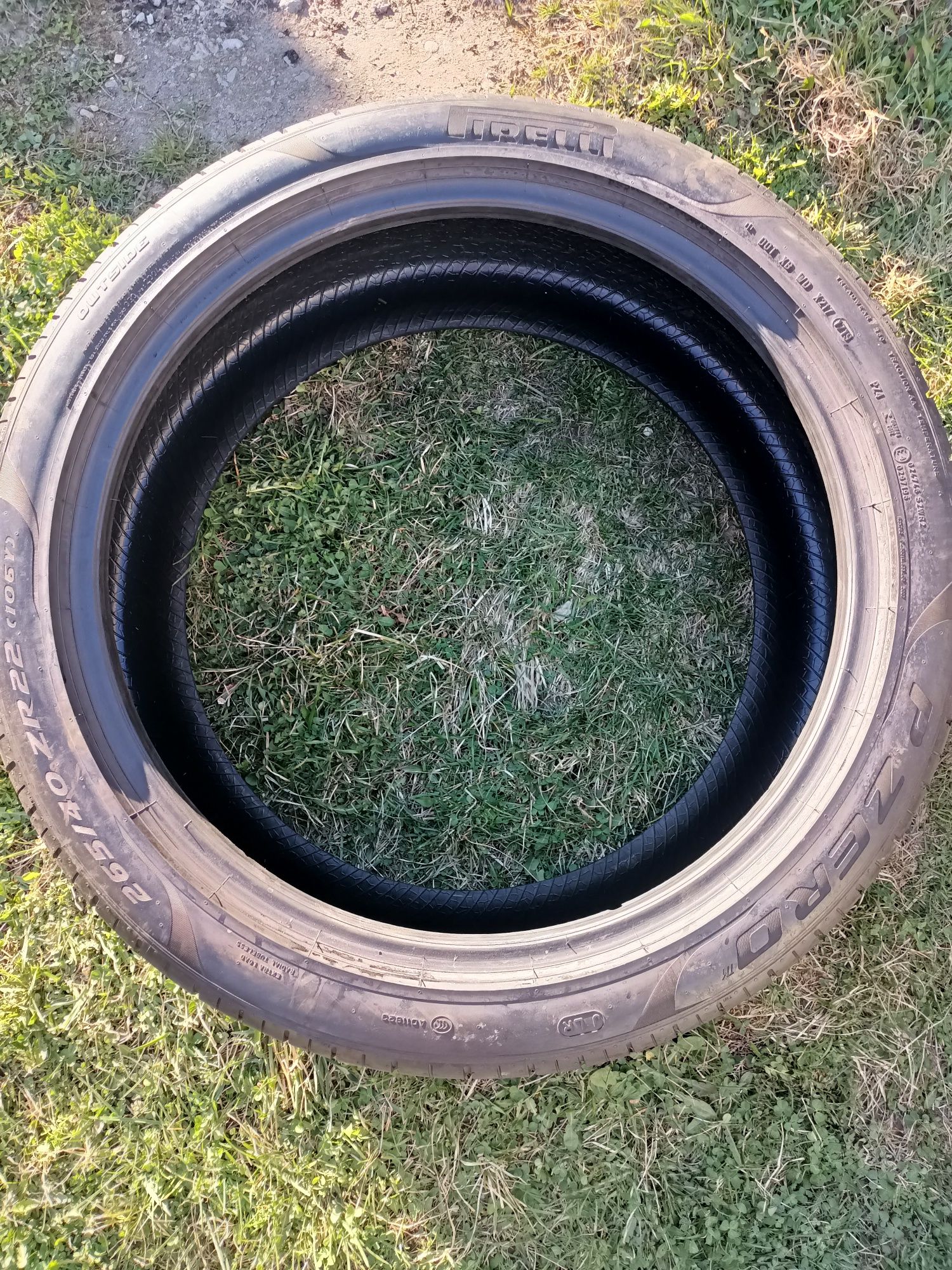 Vand 4 Cauciucuri 2x295.35.22 și 2x265.40.22 Pirelli Pzero. Dot 2019.