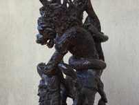 Sculptura in lemn de mahon, Bali, Indonezia - Splendida piesa lucrata