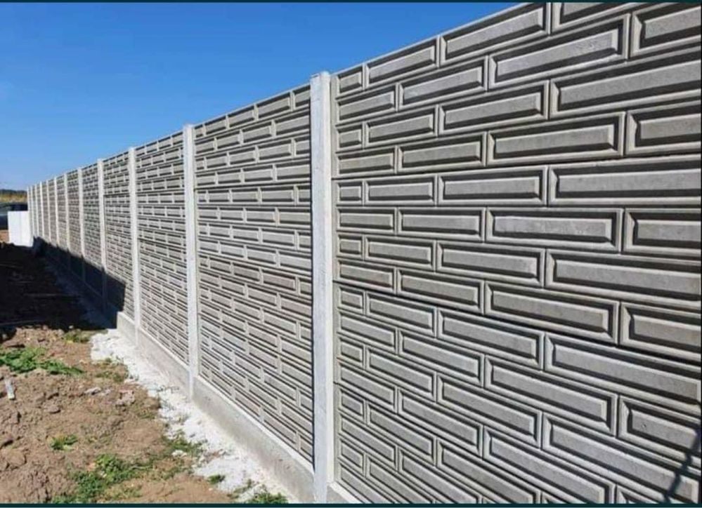 Gard din beton armat cu transport si montaj inclus