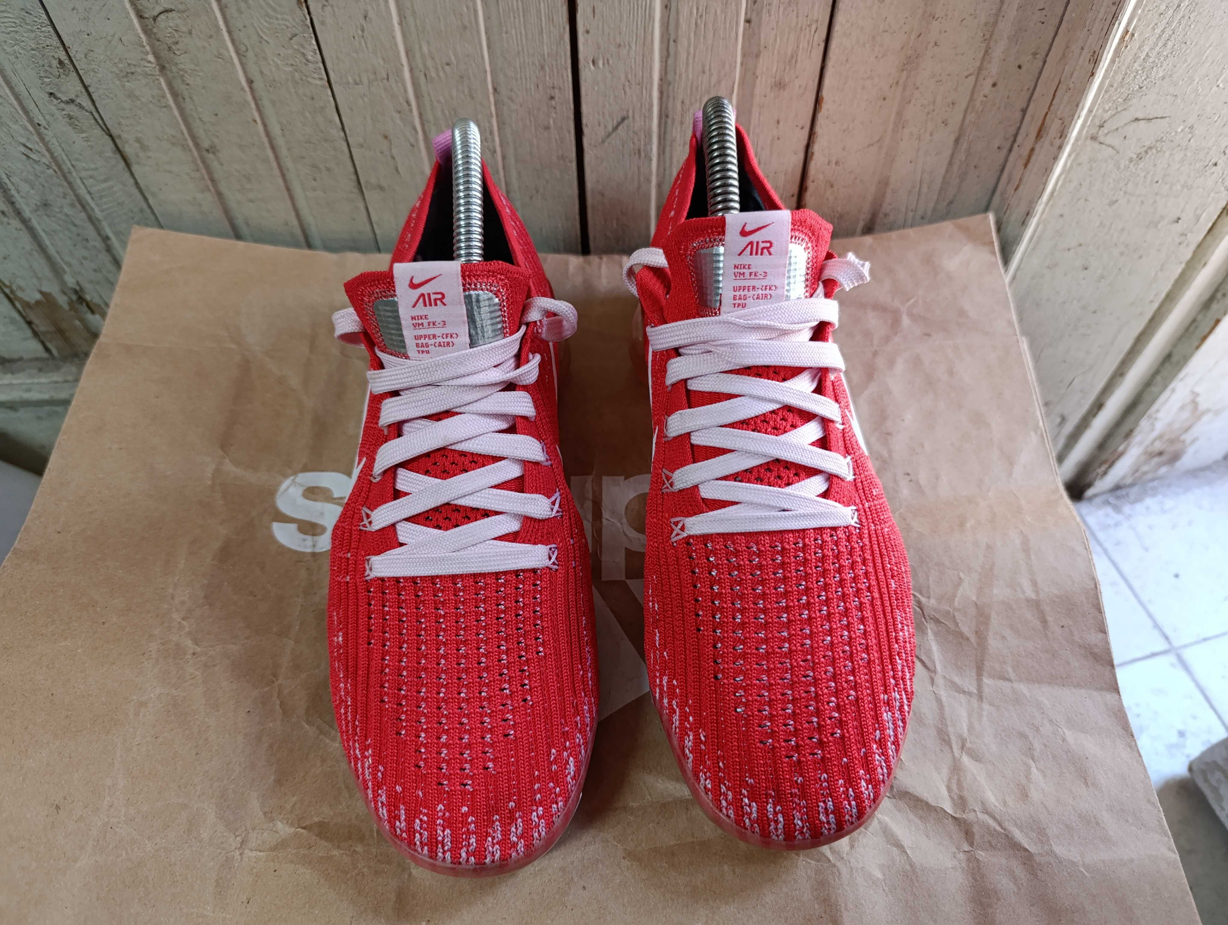 Nike Air VaporMax Flyknit 3 Track Red Magic''оригинални маратонки 38.5