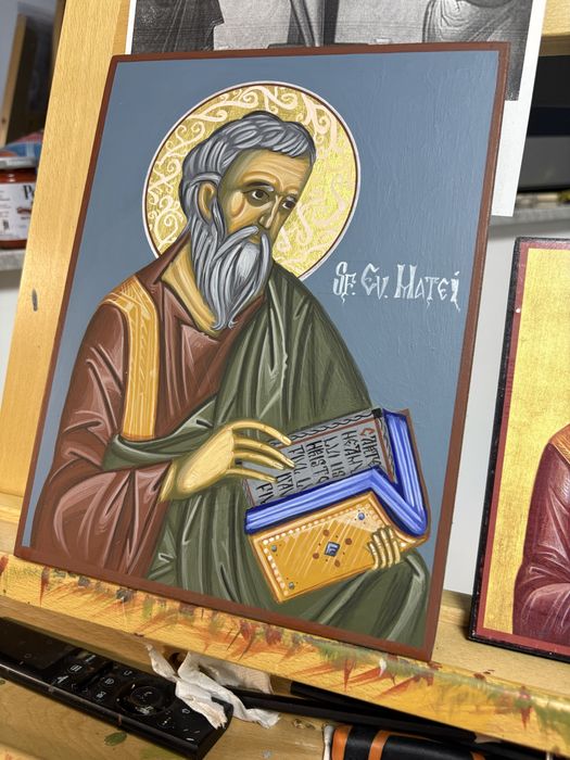 Icoana pictata Sfantul Matei