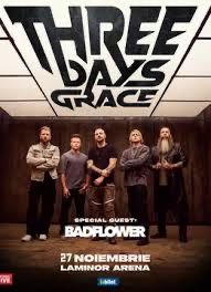 4 bilete Three Days Grace 27 Noiembrie