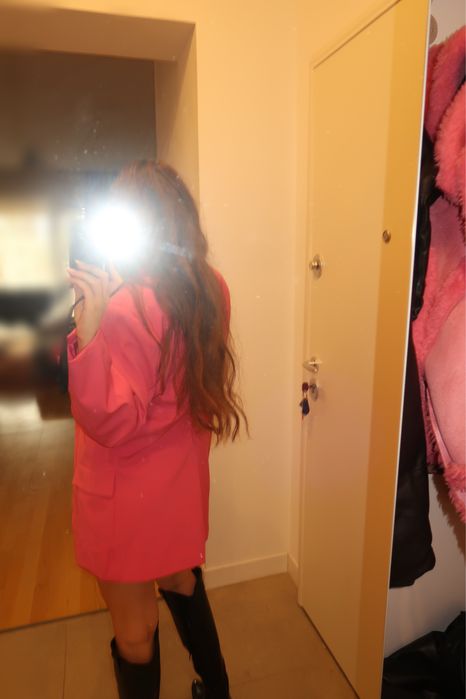 Sacou zara culoarea roz