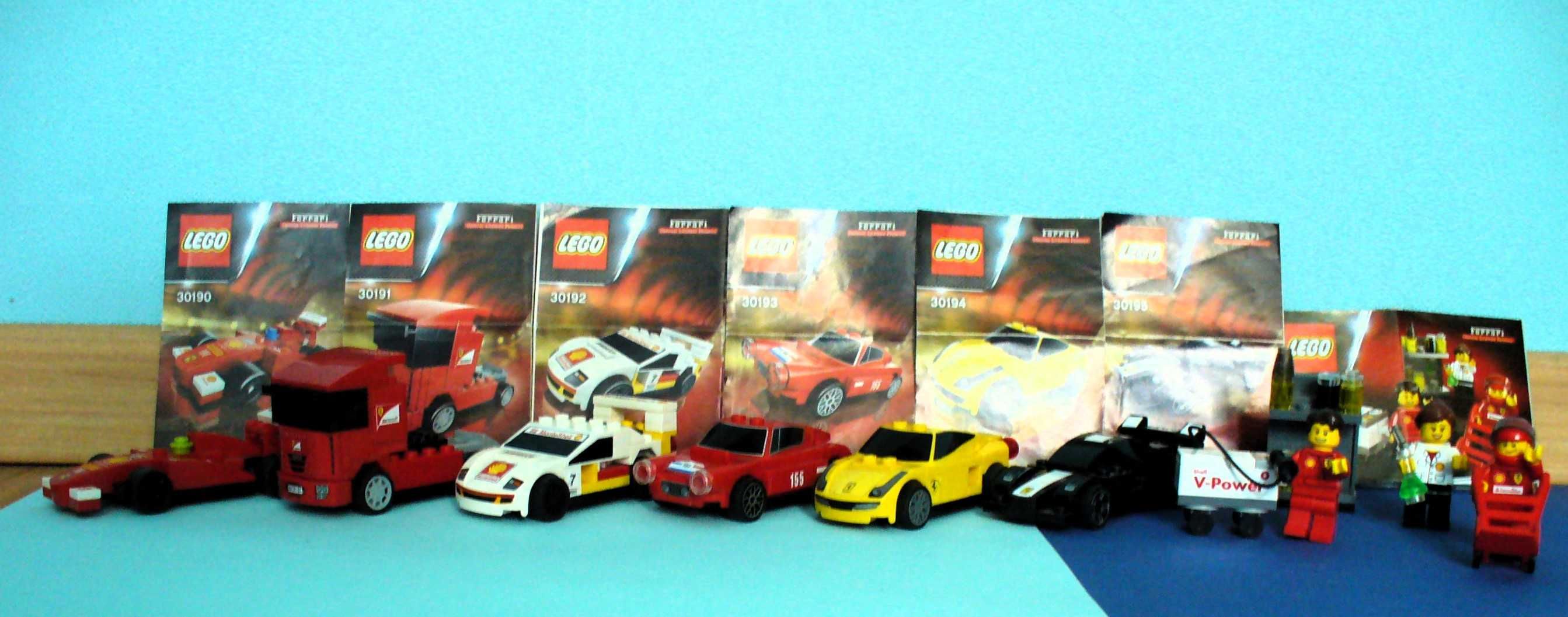 Lego Ferrari Shell V-Power® -2 серии колички+бензиновоз+аксесоари и МФ