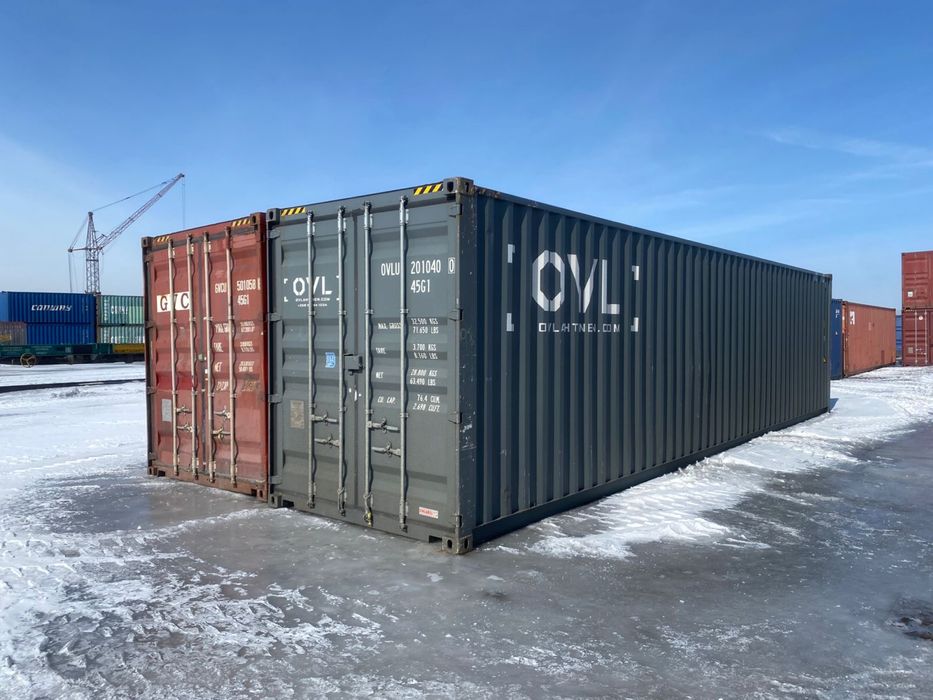 КОНТЕЙНЕРА 40 футовые МОРСКИЕ 2,9 высотой Прям в Наличии в КОКШЕТАУ.