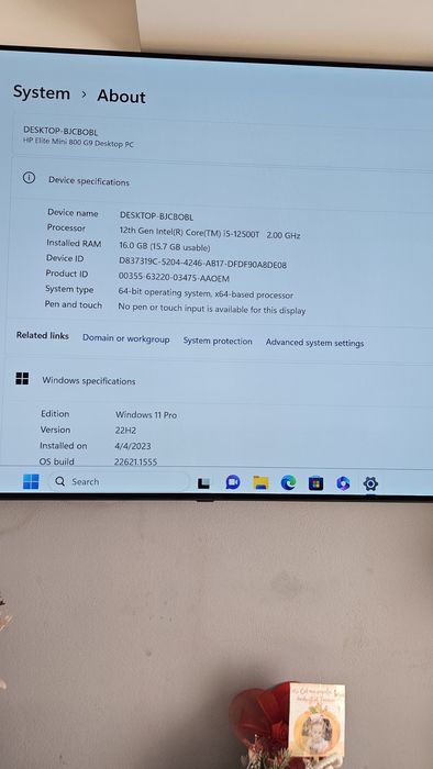 Mini Calculator Hp Elite Mini 800 G9 i.5 12500T