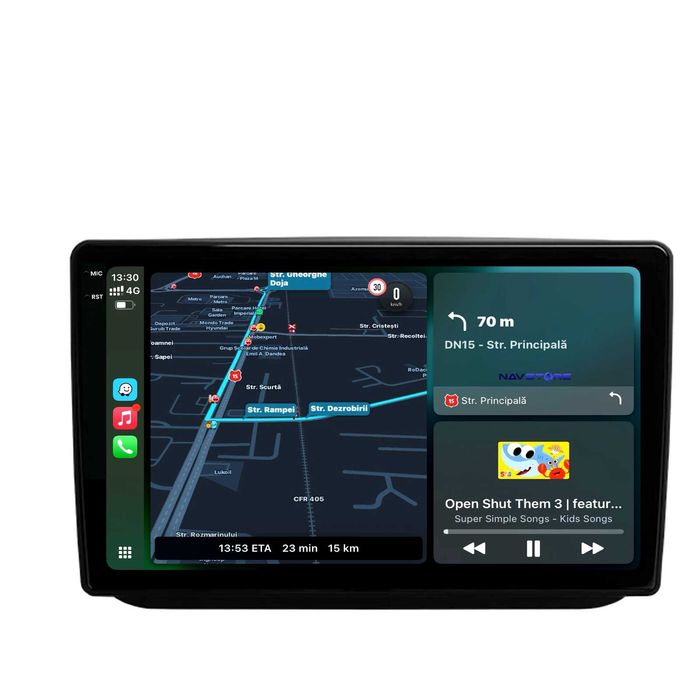 Navigatie Dedicata Skoda Fabia (2007-2014), 9Inch, Bluetooth, CarPlay