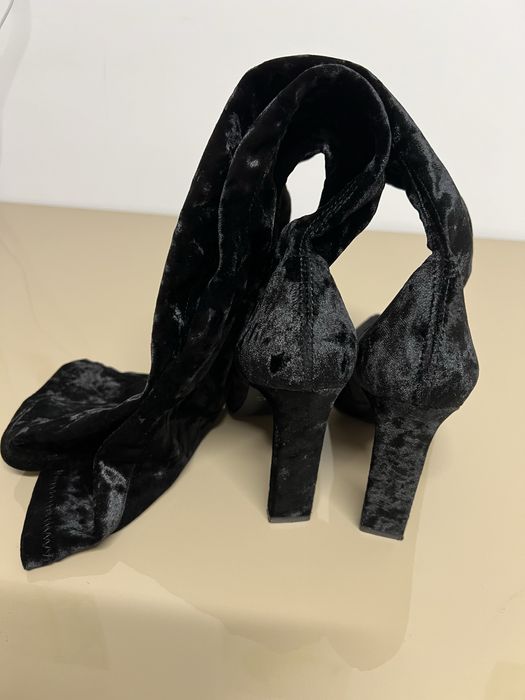 Cizme lungi peste genunchi, Il Paso, 36, din catifea elastica