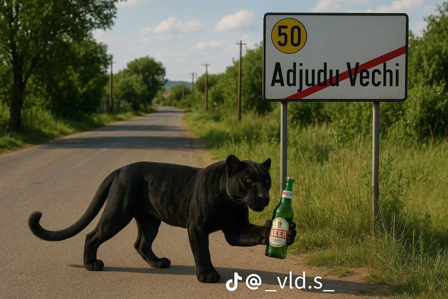Vand pantera neagra gasita in adjudu vechi