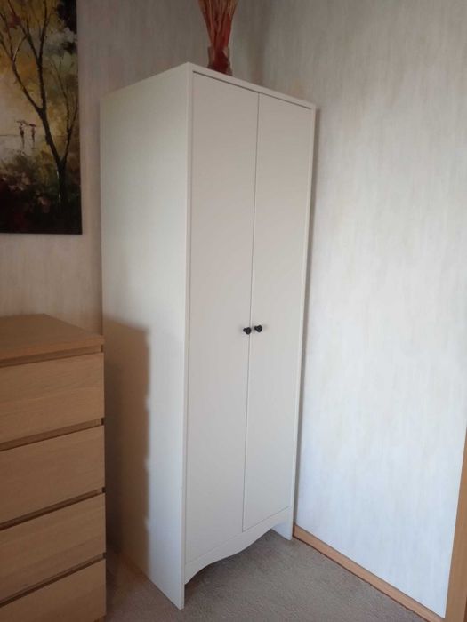 Dulap de haine, alb, IKEA- model SMAGORA, stare impecabila