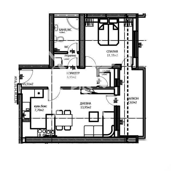 Двустаен апартамент в Тракия 507-17991