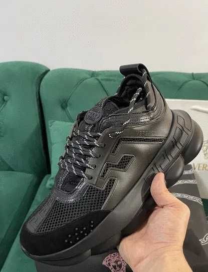 Adidasi Sneakersi Versace Chain Black Unisex