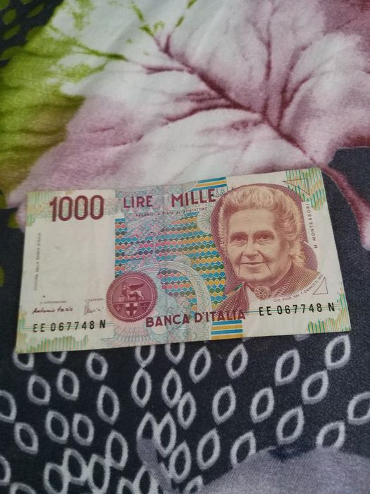 Bagnotă 1000 lire an 1990 ( nu trimit prin curier  )