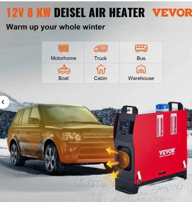 Incalzitor Diesel VEVOR 8KW Vertical -Webasto-Sirocou 12/24/220V(NOU)