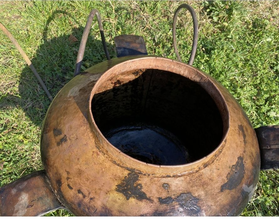 Cazan de țuică din cupru