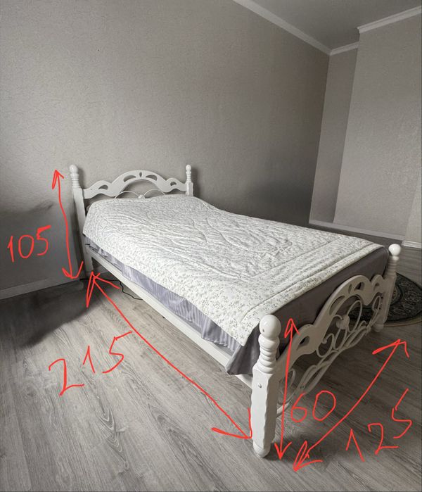 Продам кровать полуторку