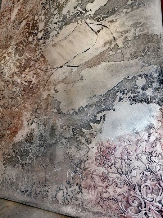 Картина от декоративна мазилка травертин