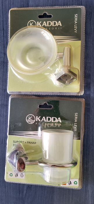 Vand suport baie pt. pahar + săpun KADDA
