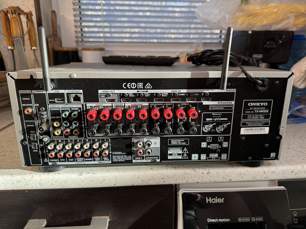 Onkyo TX-NR555 Като нов Bluetoot Wi-Fi