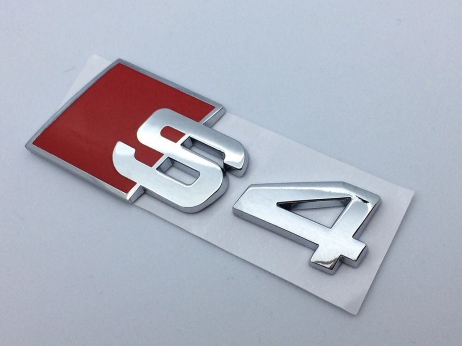 Emblema Audi S4 spate crom