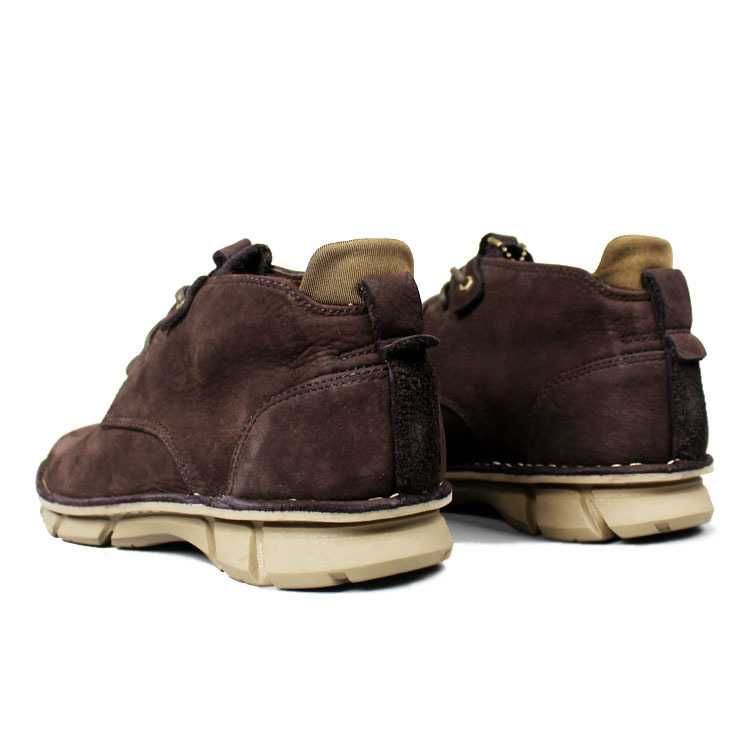 Кожаные полуботинки борцовки CAT Emanate 2 dark brown [39-44]