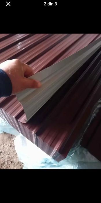 Vând tabla cutata colorat grosime 02 03 04 transport gratuit 0737,9689