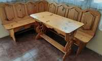 Дървени мебели - ъгъл с маса
