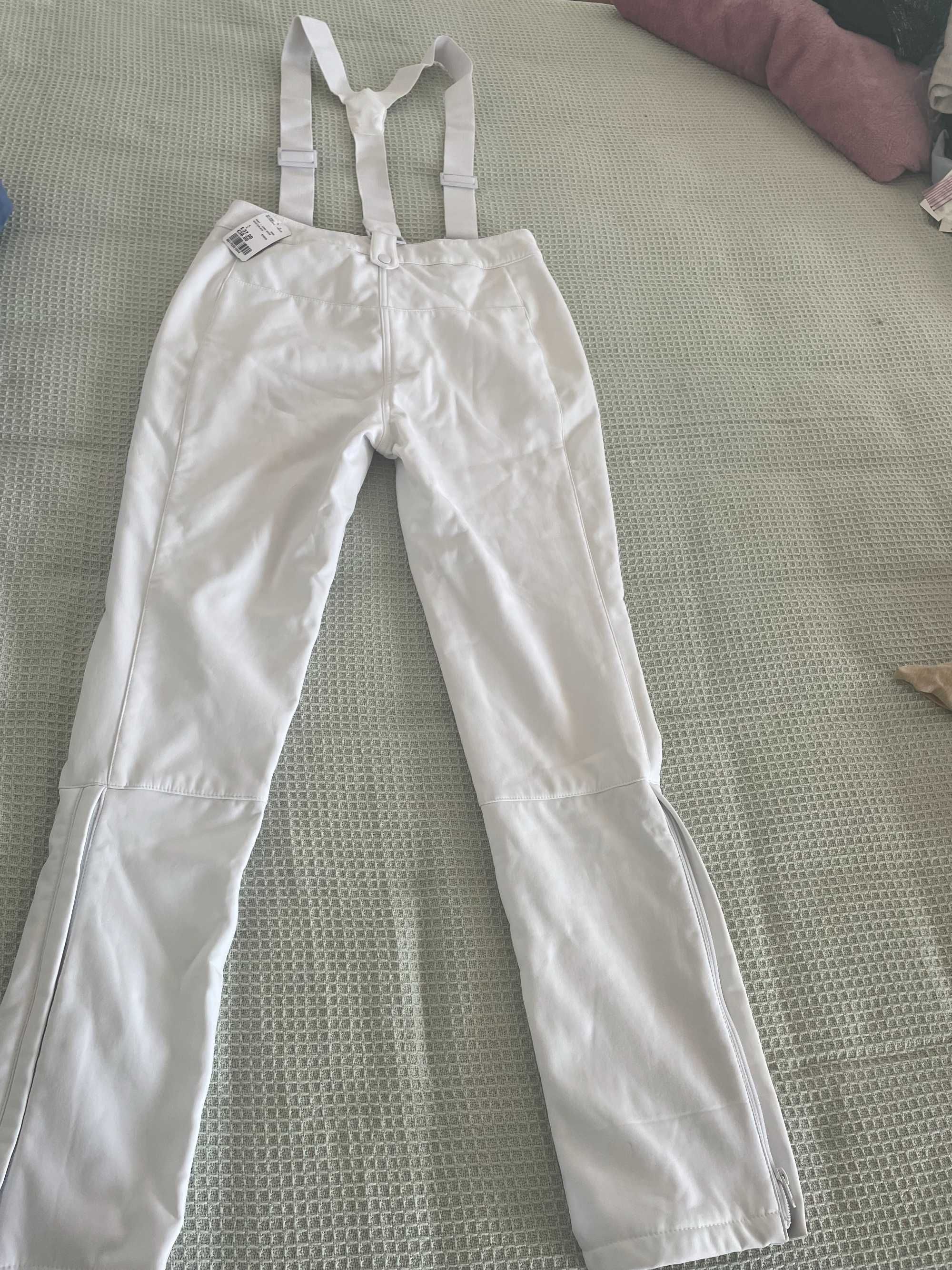 Бели ски панталони от forever 21, като нови , размер Л